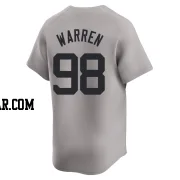 Will Warren Youth New York Yankees Gray Limited Away Jersey