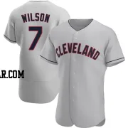 Will Wilson Men's Cleveland Guardians Gray Authentic Road Jersey