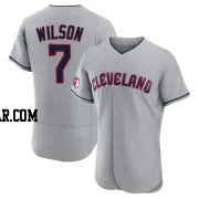 Will Wilson Men's Cleveland Guardians Gray Authentic Road Jersey