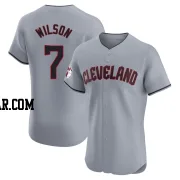 Will Wilson Men's Cleveland Guardians Gray Elite Road Jersey