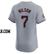 Will Wilson Men's Cleveland Guardians Gray Elite Road Jersey