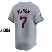 Will Wilson Men's Cleveland Guardians Gray Limited Road Jersey