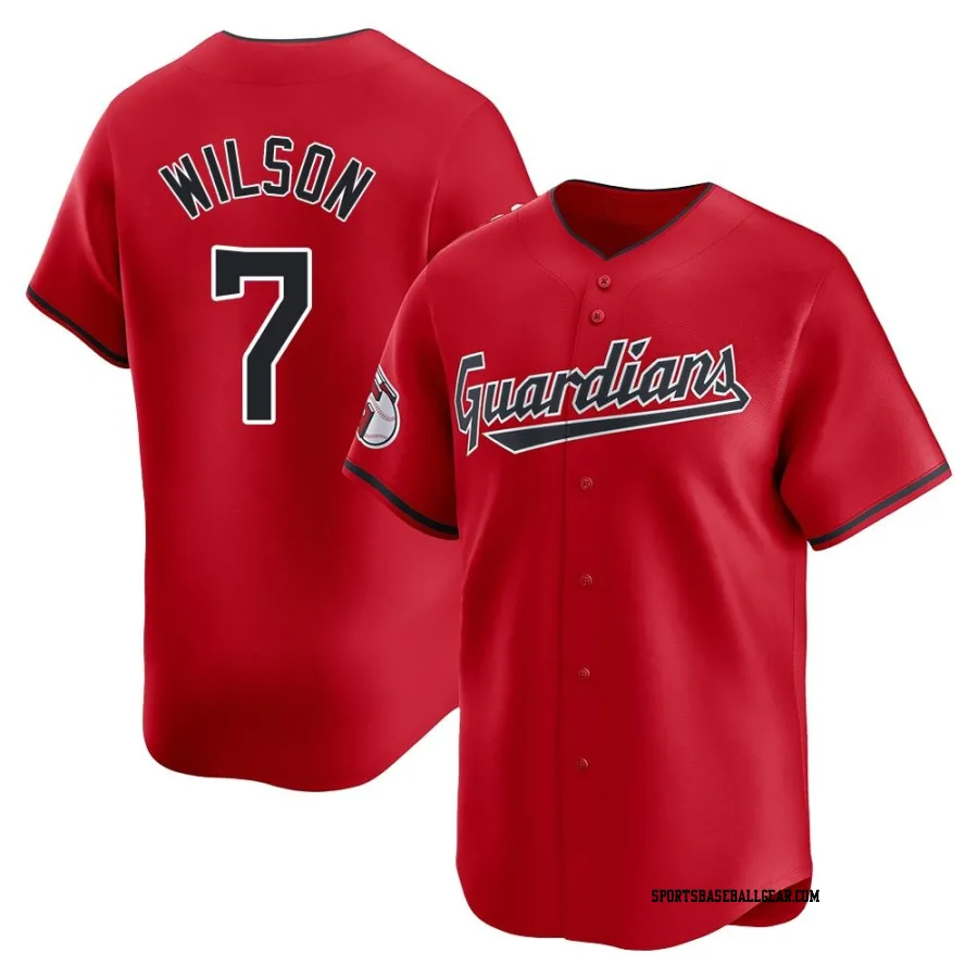Will Wilson Men's Cleveland Guardians Red Limited Alternate Jersey