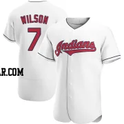 Will Wilson Men's Cleveland Guardians White Authentic Home Jersey