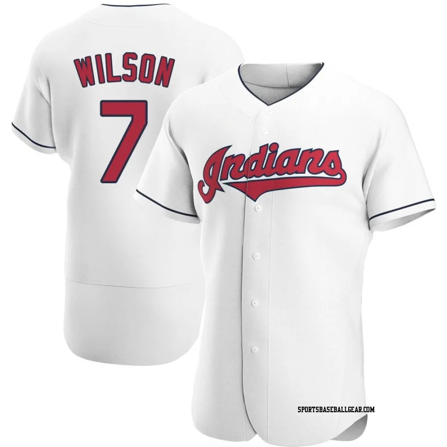 Will Wilson Men's Cleveland Guardians White Authentic Home Jersey