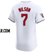 Will Wilson Men's Cleveland Guardians White Elite Home Jersey
