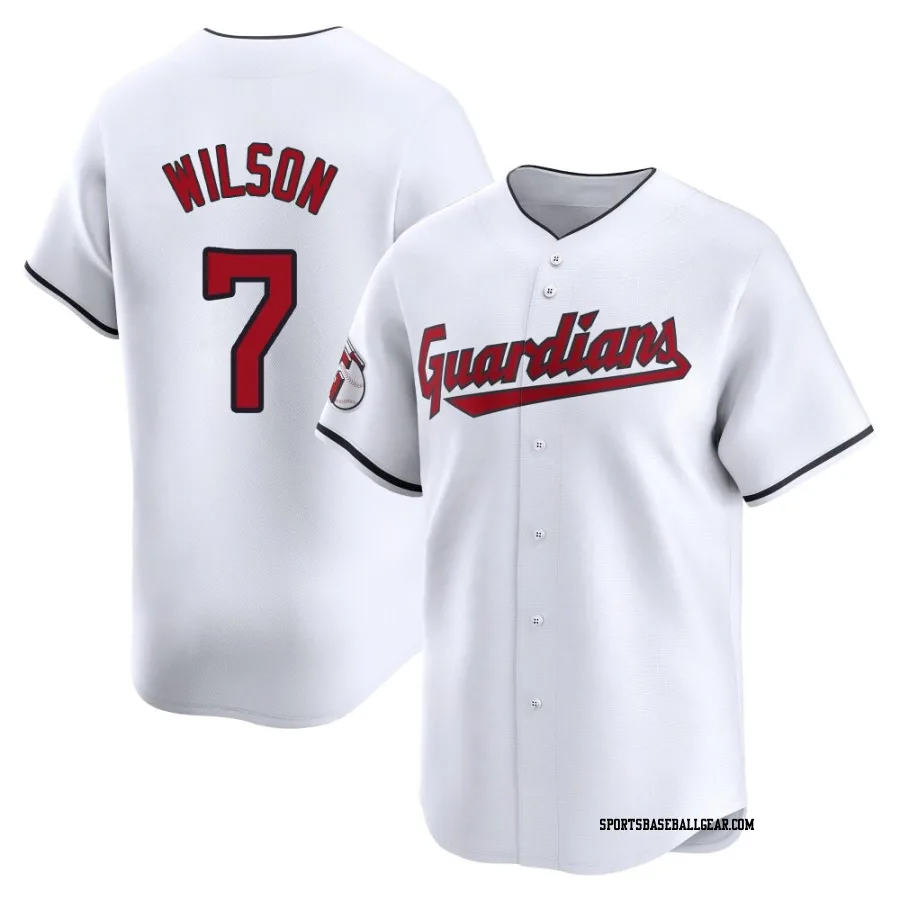 Will Wilson Men's Cleveland Guardians White Limited Home Jersey