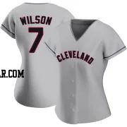 Will Wilson Women's Cleveland Guardians Gray Replica Road Jersey