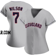 Will Wilson Women's Cleveland Guardians Gray Replica Road Jersey