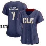 Will Wilson Women's Cleveland Guardians Navy Limited 2024 City Connect Jersey