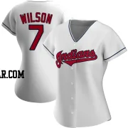 Will Wilson Women's Cleveland Guardians White Authentic Home Jersey