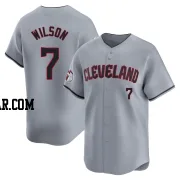 Will Wilson Youth Cleveland Guardians Gray Limited Road Jersey