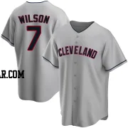 Will Wilson Youth Cleveland Guardians Gray Replica Road Jersey