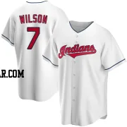 Will Wilson Youth Cleveland Guardians White Replica Home Jersey
