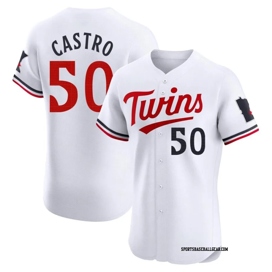 Willi Castro Men's Minnesota Twins White Elite Home Jersey