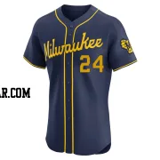 William Contreras Men's Milwaukee Brewers Navy Elite Alternate Jersey