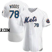 William Woods Men's New York Mets White Authentic Home Jersey