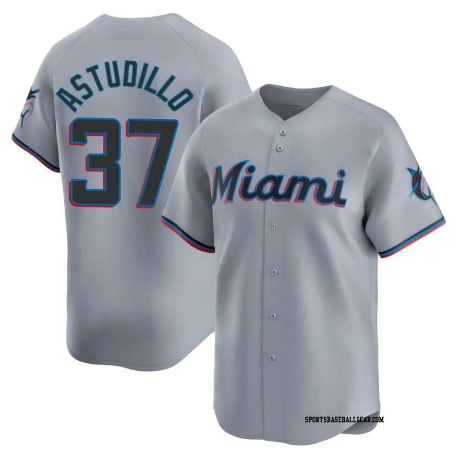 Willians Astudillo Men's Miami Marlins Gray Limited Road Jersey