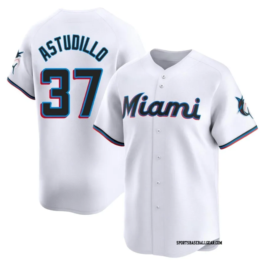 Willians Astudillo Men's Miami Marlins White Limited Home Jersey
