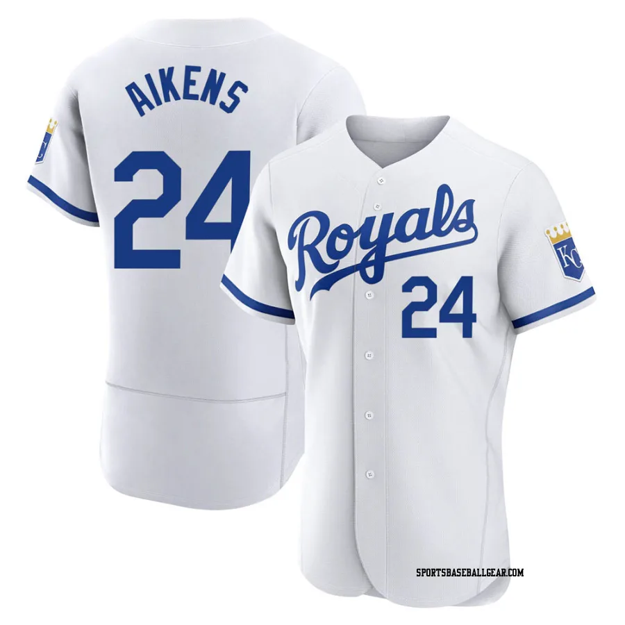 Willie Aikens Men's Kansas City Royals White Authentic 2022 Home Jersey