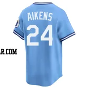 Willie Aikens Youth Kansas City Royals Light Blue Limited Throwback Cooperstown Collection Jersey