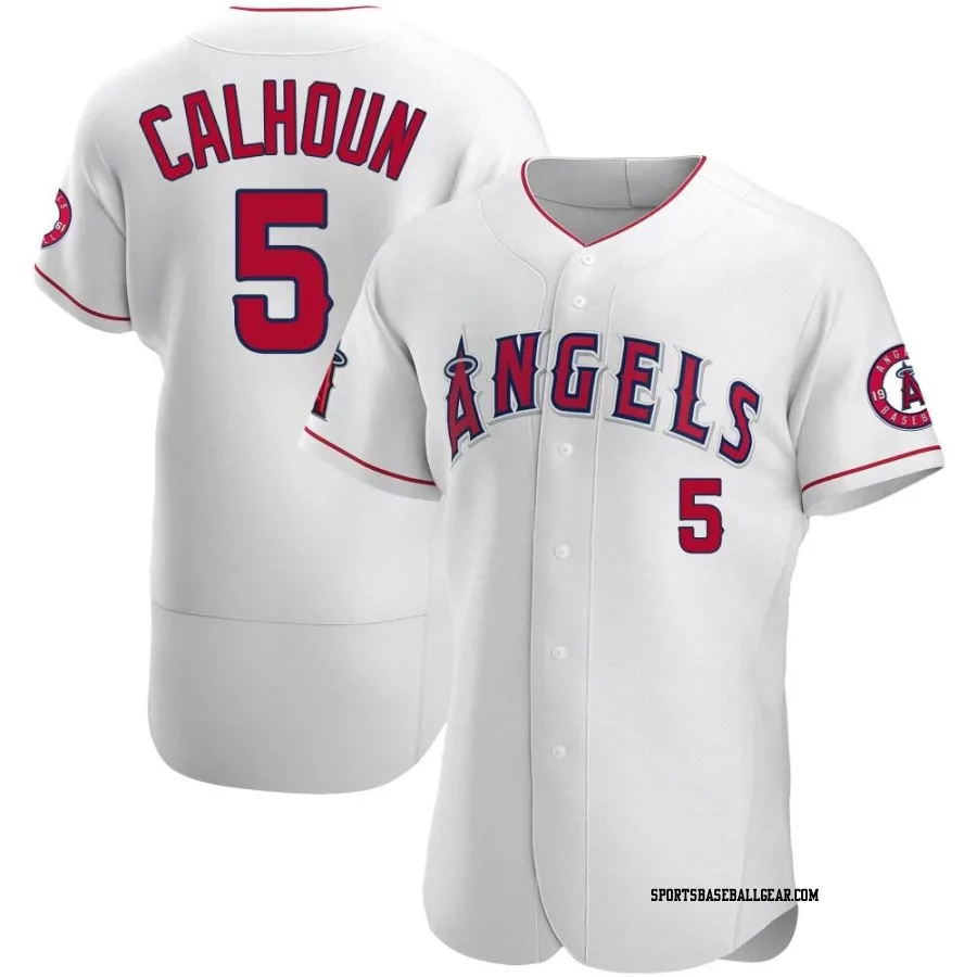 Willie Calhoun Men's Los Angeles Angels White Authentic Jersey