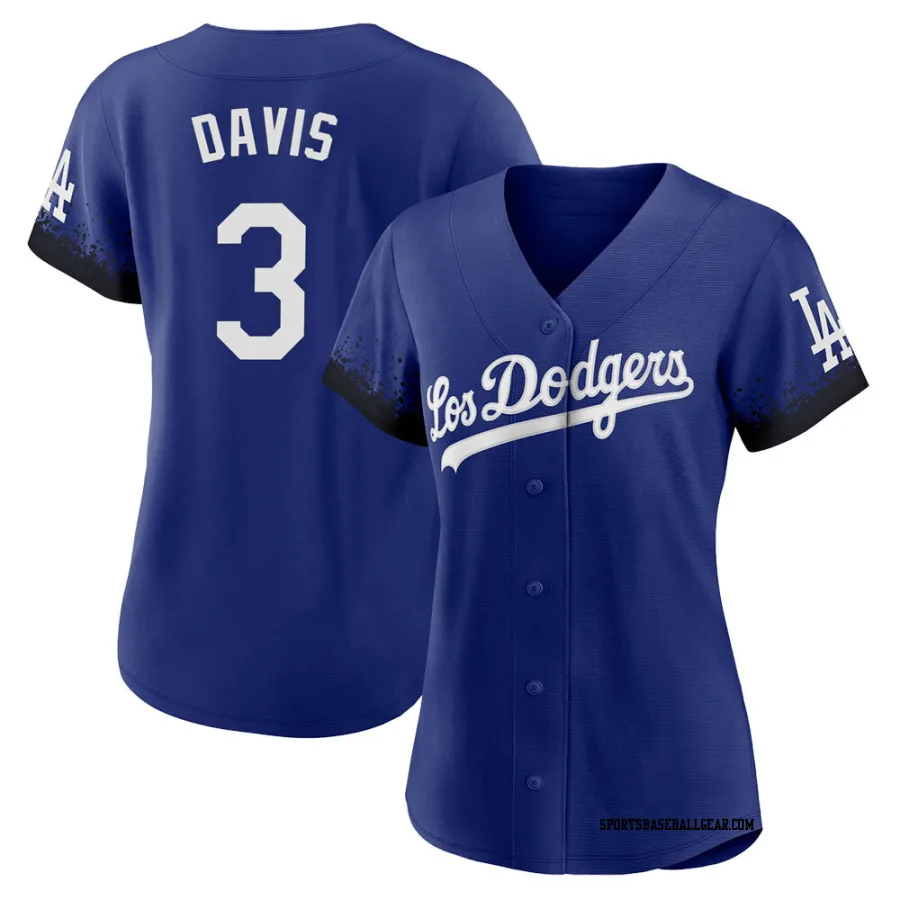 Willie Davis Women's Los Angeles Dodgers Royal Replica 2021 City Connect Jersey