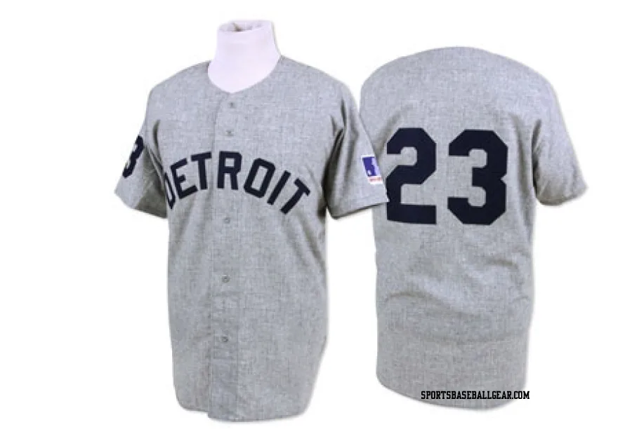 Willie Horton Men's Detroit Tigers Grey Authentic 1969 Throwback Jersey
