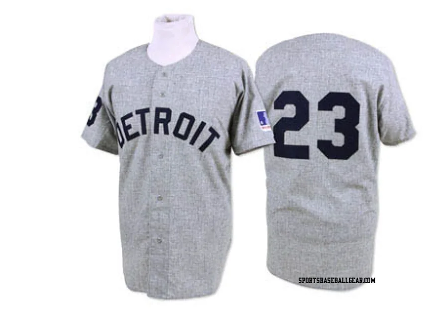 Willie Horton Men's Detroit Tigers Grey Replica 1969 Throwback Jersey