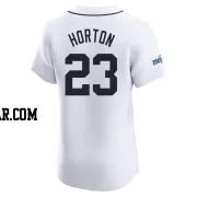 Willie Horton Men's Detroit Tigers White Elite Home Patch Jersey