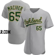 Willie MacIver Men's Oakland Athletics Gray Authentic Road Jersey