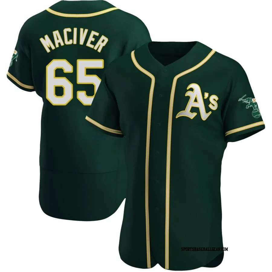 Willie MacIver Men's Oakland Athletics Green Authentic Alternate Jersey