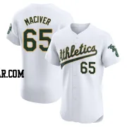 Willie MacIver Men's Oakland Athletics White Elite Home Jersey