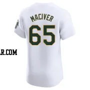 Willie MacIver Men's Oakland Athletics White Elite Home Jersey