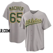 Willie MacIver Youth Oakland Athletics Gray Replica Away 2.0 Jersey