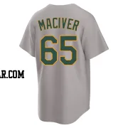 Willie MacIver Youth Oakland Athletics Gray Replica Away 2.0 Jersey