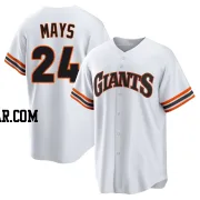 Willie Mays Youth San Francisco Giants White Limited Throwback Cooperstown Collection Jersey