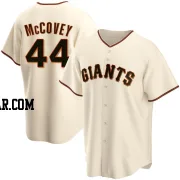 Willie McCovey Men's San Francisco Giants Cream Replica Home Jersey