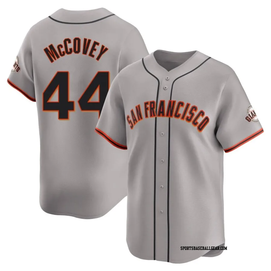 Willie McCovey Men's San Francisco Giants Gray Limited Away Jersey