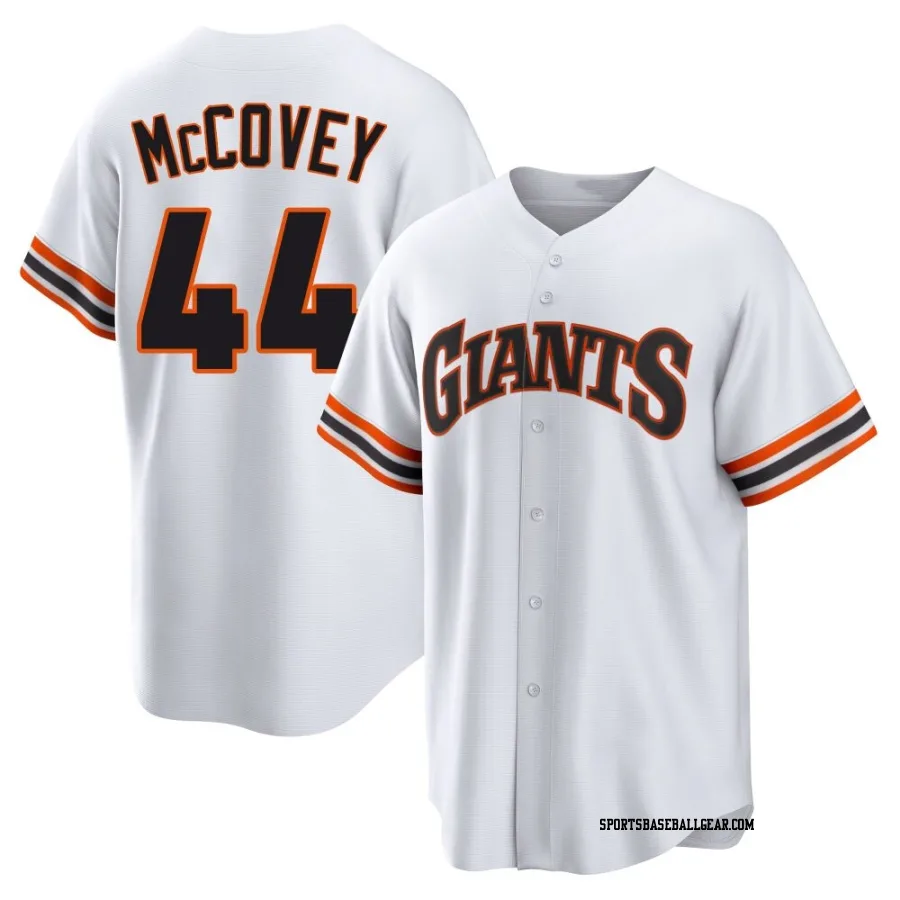 Willie McCovey Youth San Francisco Giants White Limited Throwback Cooperstown Collection Jersey