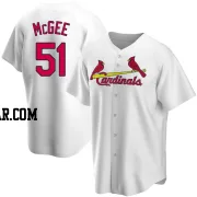 Willie McGee Youth St. Louis Cardinals White Replica Home Jersey