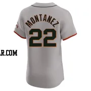 Willie Montanez Men's San Francisco Giants Gray Elite Road Jersey