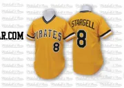 Willie Stargell Men's Pittsburgh Pirates Gold Authentic Throwback Jersey