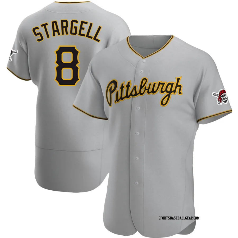 Willie Stargell Men's Pittsburgh Pirates Gray Authentic Road Jersey