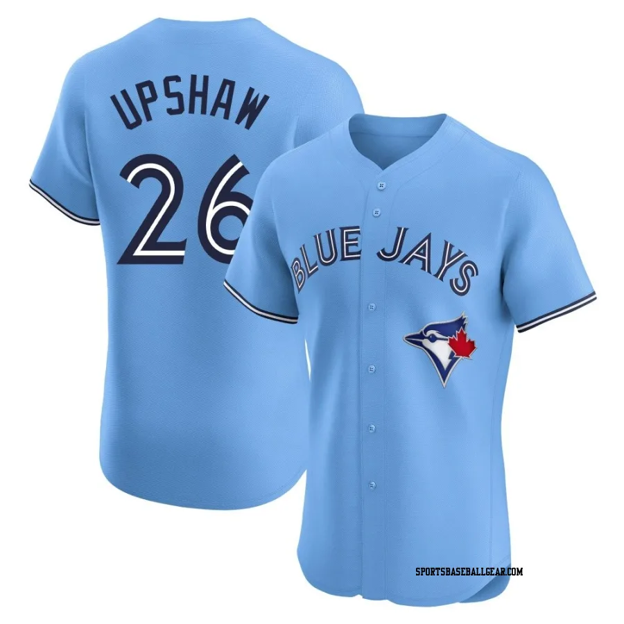 Willie Upshaw Men's Toronto Blue Jays Blue Elite Powder Alternate Jersey