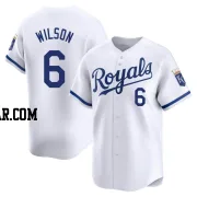 Willie Wilson Youth Kansas City Royals White Limited Home Jersey