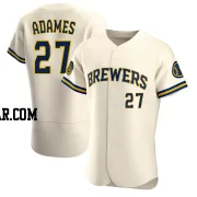 Willy Adames Men's Milwaukee Brewers Cream Authentic Home Jersey