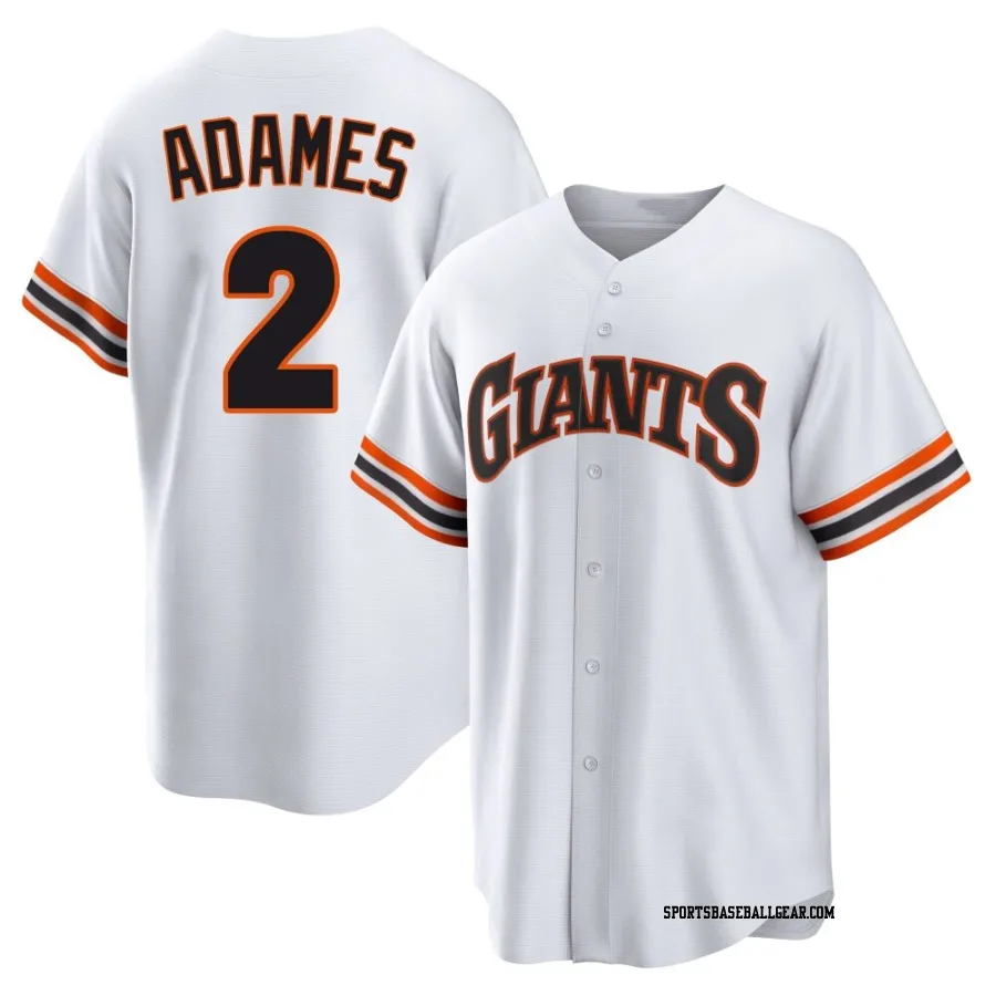 Willy Adames Youth San Francisco Giants White Limited Throwback Cooperstown Collection Jersey