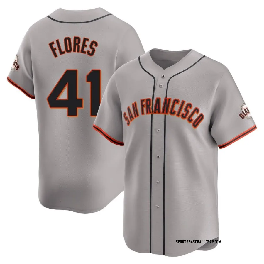 Wilmer Flores Men's San Francisco Giants Gray Limited Away Jersey