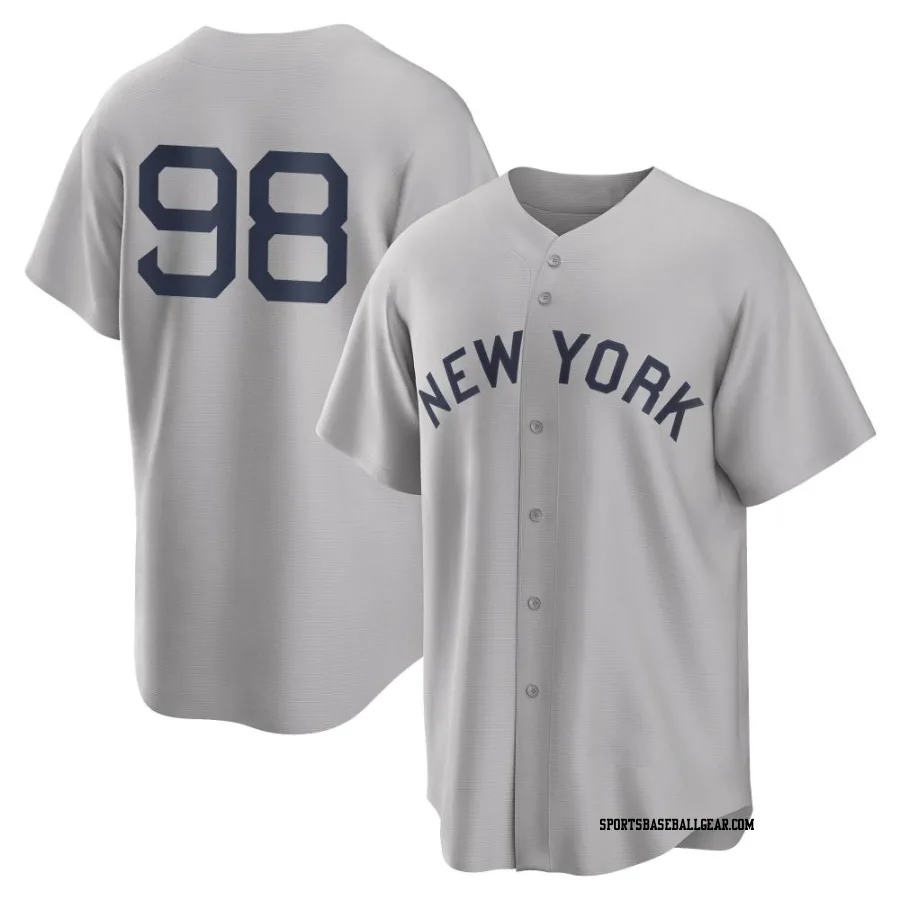 Wilson Rodriguez Men's New York Yankees Gray Replica 2021 Field of Dreams Jersey